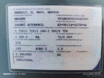 Renault Megane II Hatchback 1.4 16V 72kW r.v. 2003 - 5