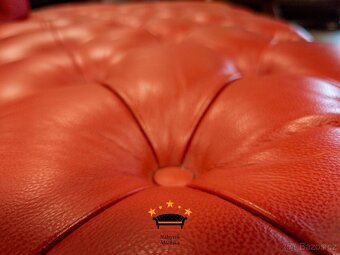 Original chesterfield sofa - zaruka - super stav - 5