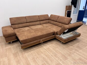 Sedací souprava broušená kůže - 5