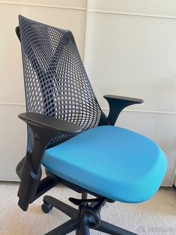 Kancelářská židle Herman Miller Sayl Ocean Blue ZÁNOVNÍ - 5