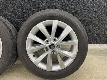 Prodám letní sadu ALU kol OCTAVIA III 205 55 R16 - 5