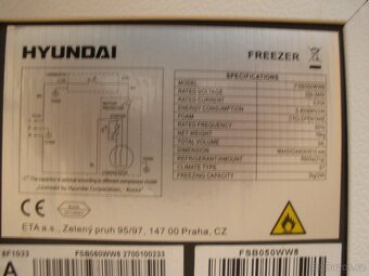 MRAZÁČEK HYUNDAI FSB 050 WW8 - 5