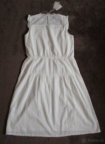 Dámské bílé krajkové šaty boho L 40 nové - 5