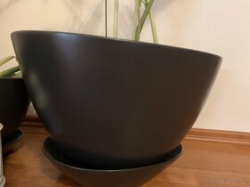 Keramické květináče s podtáckama - 5
