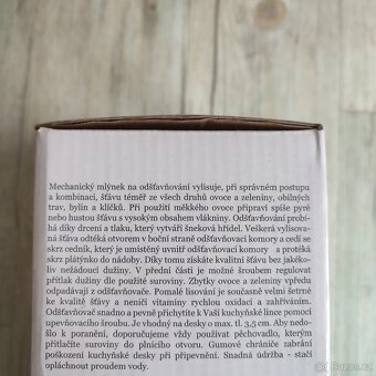 Odšťavňovač ovoce s plátýnkem, Orion - 5
