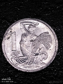 4x 1 koruna Československo 1950 - 1953 R - 5