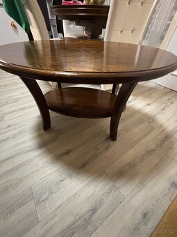 Dřevěný masivní konferenční stůl - 5