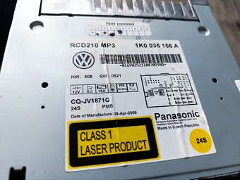 Autorádio VW golf - 5