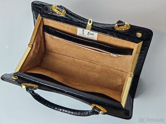 Vintage kožená kabelka - 5