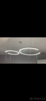 Stropní nastavitelné led světlo s 2 prsteny - bílá mat - 5