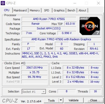 HERNÍ PC – Ryzen 7 PRO 4750G + RX 6700 XT 12GB - 5