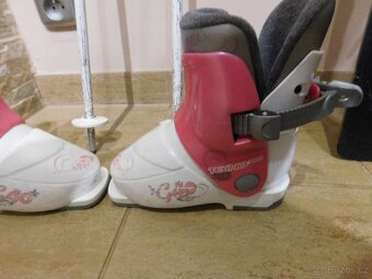 Lyže Rossignol Fun Girl+hůlky+lyžáky - 5