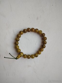 Náramky s korálky, dřevěný prstýnek - 5