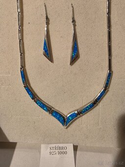 Stribrna souprava s opalem - 5