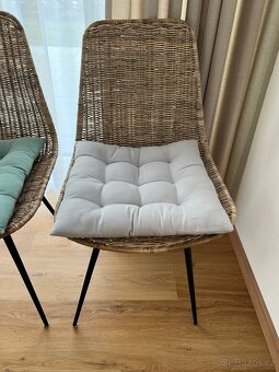 Kvalitní designové ratanové židle Kave Home + sedáky zdarma - 5
