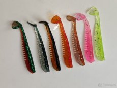 Okoun/pstruh set 7ks superjemných gumových nástrah Grub Shad - 5