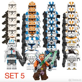 Rôzne figúrky Star Wars 8 (8ks) typ lego - nové - 5
