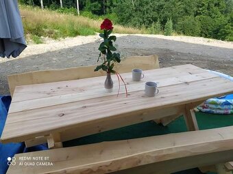 Krásný nový  masivní zahradní set - 5