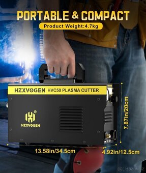 Plazmová řezačka H HZXVOGEN HVC50 přenosná IGBT8mm - 5