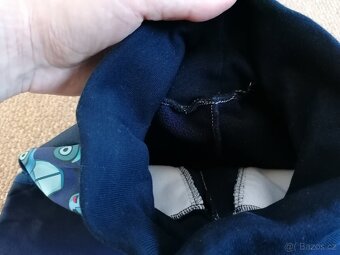 Tmavě modré zateplené softshellové kalhoty, v. 140 - 5