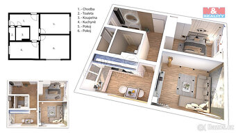 Prodej bytu 2+1, 58 m², Bílina, ul. 5. května - 5