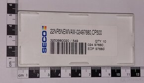Destičky SECO 22NR5NEWVAM, CP500 - 5