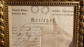 Starý cestovní pas z roku 1830 - 5