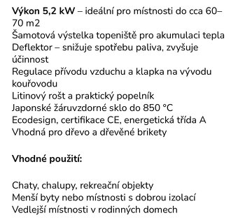 Krbová kamna Bari Ekoflam - 5