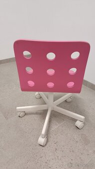 Dětská růžová židle JULES - IKEA - 5