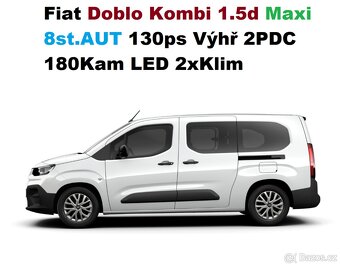 Fiat Doblo 1.5D AUT Maxi 130ps Výhř 180Kam PDC LED DPH 4/25 - 5