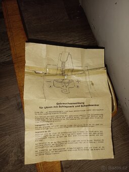 Hermle starožitný krbové stolní hodiny Německo - 5