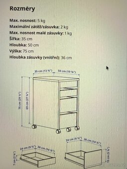 Zásuvky Micke Ikea - 5