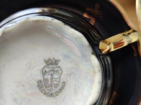 Retro čs. porcelánový čajový set MSB Božíčany - 5