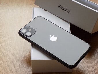 APPLE iPhone 11 128GB Black - ZÁRUKA - TOP STAV - 5