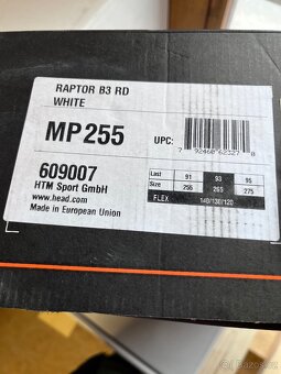 Nenošené lyžařské boty HEAD Raptor B3 RD – vel. 25.5 – - 5