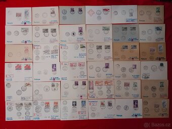 Známky, razítka obálky atd. cca 4 000 ks - 5