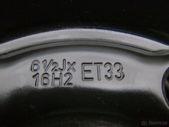 Plechové disky kola sada originál VW 5x112 6,5Jx16 ET33 - 5