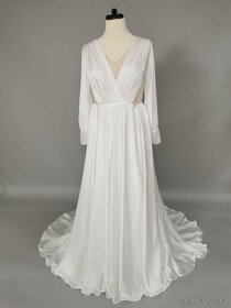 Luxusní nenošené svatební šaty, Marie, velikost (XL-2XL) - 5