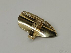 Dámský zlatý prsten Versace - 5