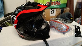 Prodám modulární helmu LS2 Drifter Triality red. - 5