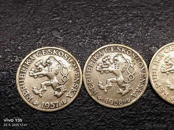 4x 1 koruna 1957 - 1960 Československo - 5