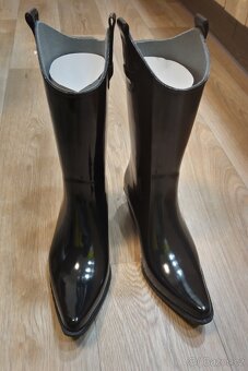 Dámské gumové kovbojské holínky - 5