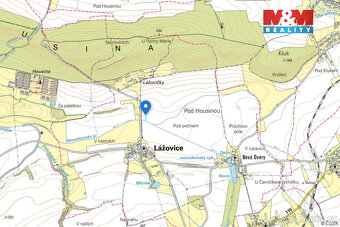 Prodej pole, 8539 m², Lážovice - 5