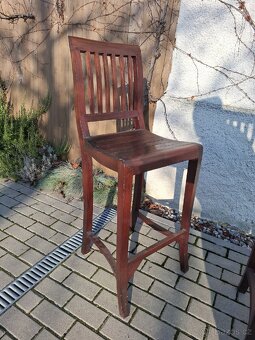 2x barové  židle  masiv - 5