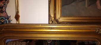 Starožitné zrcadlo Bidermeier - 5