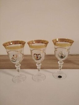 Sklenice na víno "Hunting" (bílé) (výška 18,5 cm) - 5