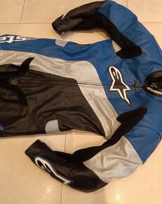 Alpinestars-Pánská kožená moto kombinéza,jednodíl - 5