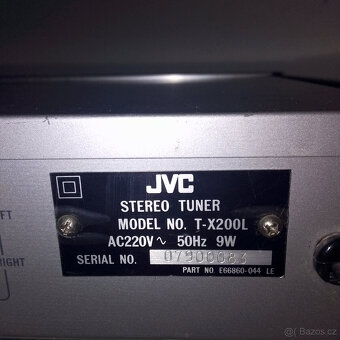 Tape deck a Tuner JVC - 5