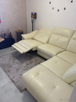 Prodám koženou rohovou sedací soupravu - 5