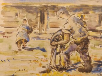 Obraz Oldřich Procházka 1947, pasparta 42x45 - 5